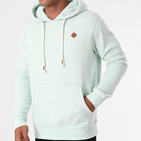 Jack And Jones - Sweat Capuche Tons Turquoise Clair Chiné