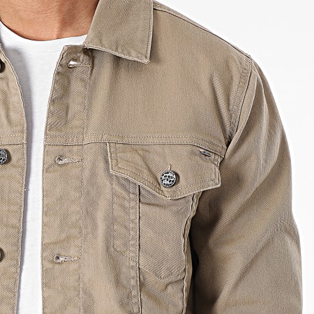 Only And Sons - Veste Jean Coin Life Beige