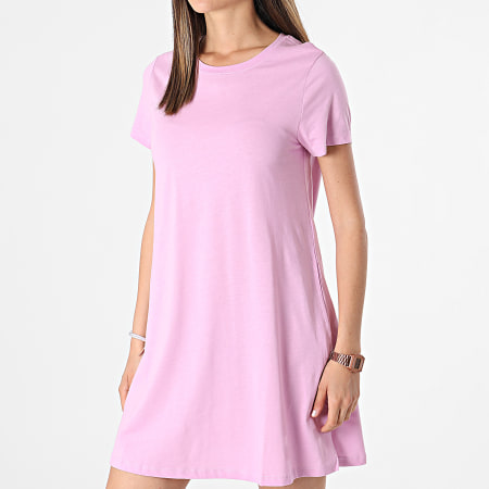 Only - Robe Tee Shirt Femme May Life Rose