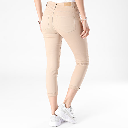 Vero Moda - Jeans slim donna Hot Seven Beige