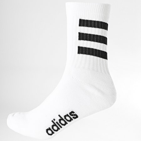 Adidas Performance - Lot De 3 Paires De Chaussettes 3 Stripes GE6167 Noir Blanc Gris Chiné