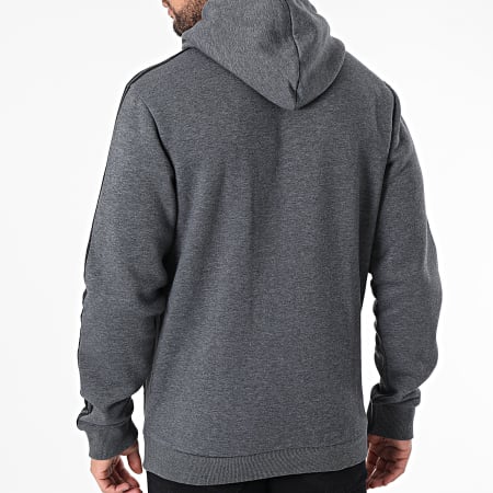 Adidas Sportswear - Sweat Capuche A Bandes 3 Stripes GK9082 Gris Anthracite Chiné