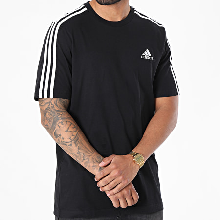 Adidas Sportswear - Tee Shirt A Bandes 3 Stripes GL3732 Noir