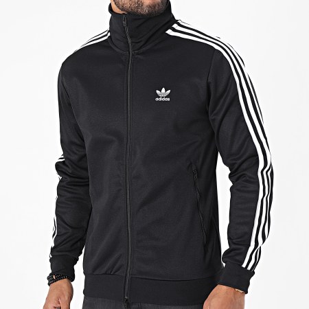 Adidas Originals - Veste Zippée A Bandes Beckenbauer H09112 Noir
