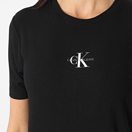 Calvin Klein Jeans - Robe Femme Rib Maxi 6273 Noir