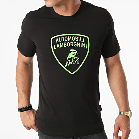 Lamborghini - Tee Shirt Jersey Picasso B3XVB7TL Noir Vert Fluo