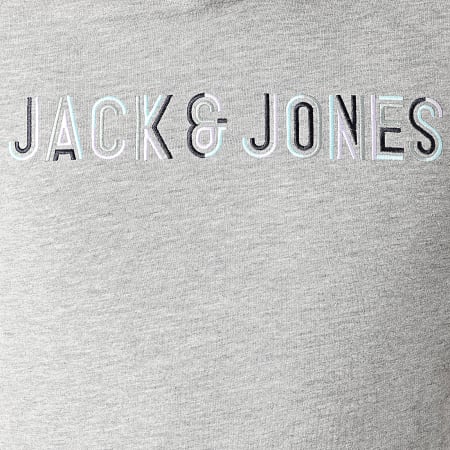Jack And Jones - Sweat Capuche Beach Gris Chiné