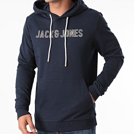 Jack And Jones - Sweat Capuche Beach Bleu Marine