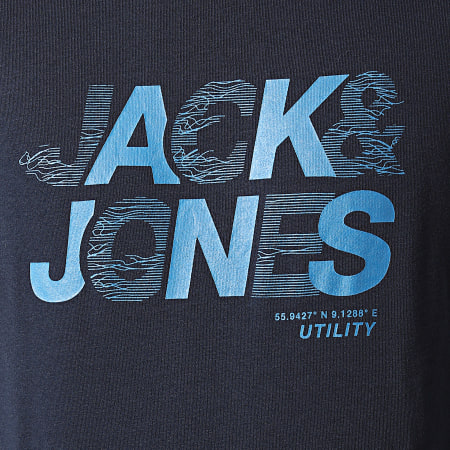 Jack And Jones - Sweat Crewneck Wire Bleu Marine