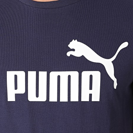 Puma - Camiseta Essential Logo Azul Marino
