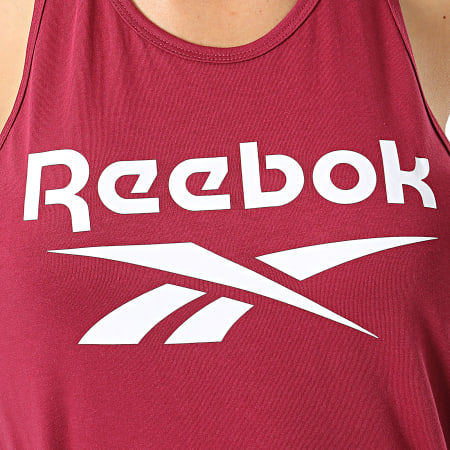 Reebok - Camiseta de tirantes para mujer Reebok Identity Logo GR9394 Burdeos
