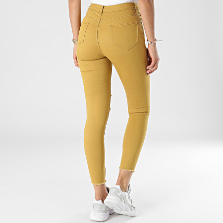 Girls Outfit - Jeans skinny da donna C9051 Senape