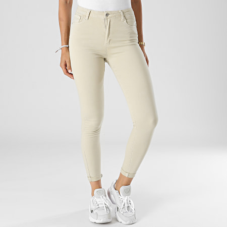 Girls Outfit - Jeans skinny donna B983 Beige