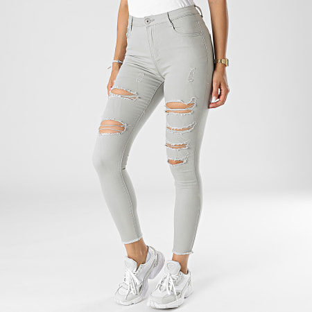 Girls Outfit - Jean Skinny Femme C9051 Gris