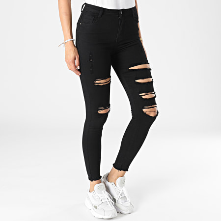 Girls Outfit - Skinny Jeans Mujer C9051 Negro