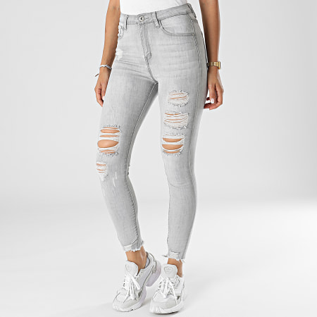 Girls Outfit - Jean Skinny Femme B873 Gris