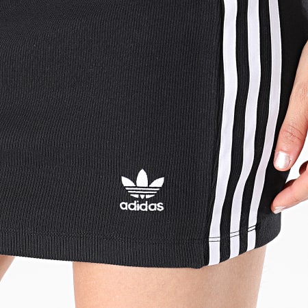 Adidas Originals - Jupe Femme A Bandes 3 Stripes H38761 Noir