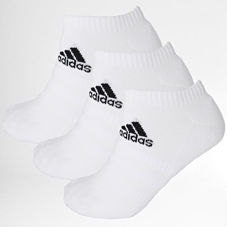 Adidas Sportswear - Confezione da 3 paia di calzini bassi Cush DZ9384 Ecru