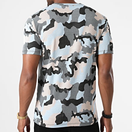 Frilivin - Tee Shirt Camouflage 15251 Bleu Beige