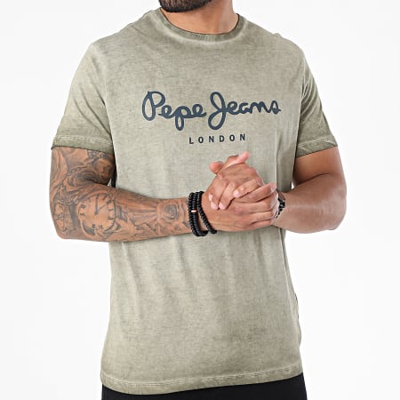 Pepe Jeans - Tee Shirt West Sir New Vert Kaki