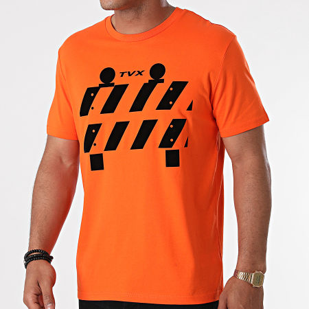13 Block - Camiseta TVX Naranja Negro