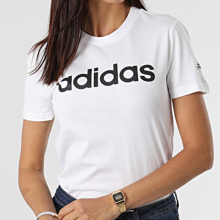 Adidas Sportswear - Tee Shirt Femme Lin GL0768 Blanc
