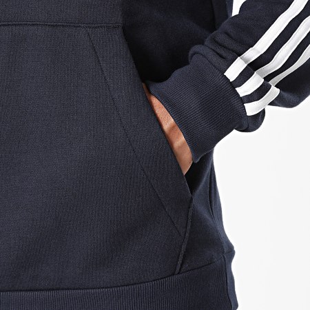 Adidas Sportswear - Sweat Capuche A Bandes Big Logo 3 Stripes H14642 Bleu Marine