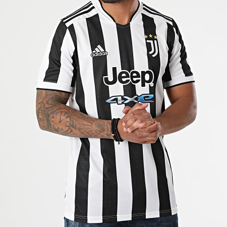 Adidas Sportswear - Maglia da calcio Juventus GS1442 a strisce bianche e nere