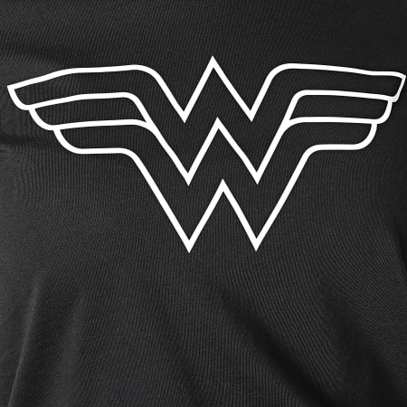 DC Comics - Tee Shirt Femme Big Logo Noir Blanc