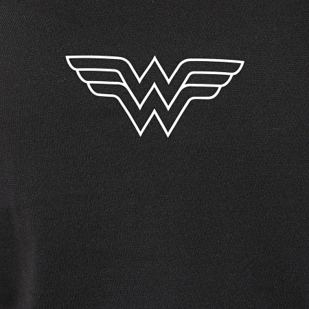 DC Comics - Camiseta sin mangas Logo Mujer Negro Blanco