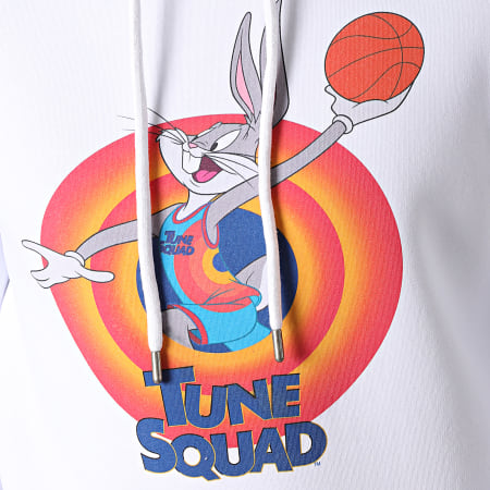 Looney Tunes - Sudadera con capucha Space Jam Bugs Blanco
