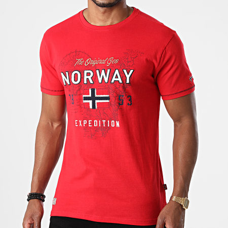 Geographical Norway - Camiseta roja Juitre