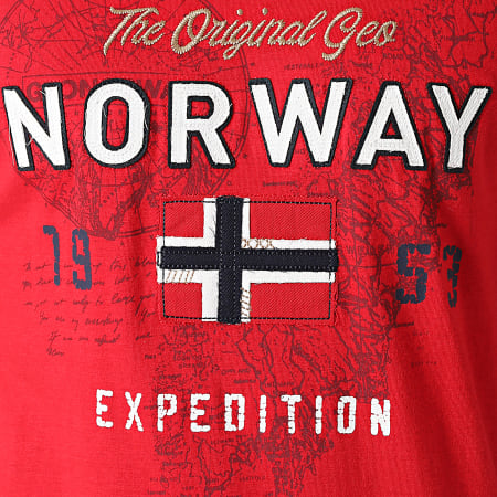 Geographical Norway - Tee Shirt Juitre Rouge