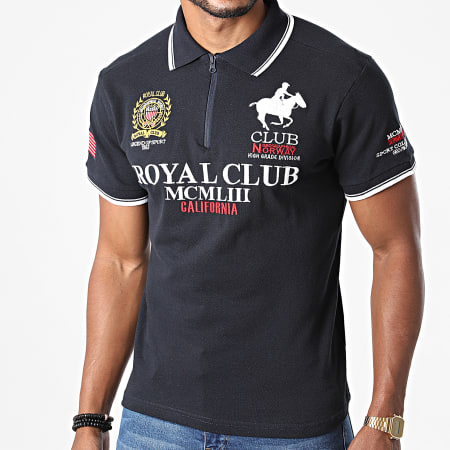 Geographical Norway - Polo Keratine a maniche corte blu navy