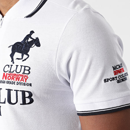 Geographical Norway - Polo Manches Courtes Keratine Blanc