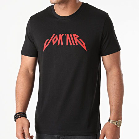 Jok'Air - Tee Shirt Logo Noir Rouge