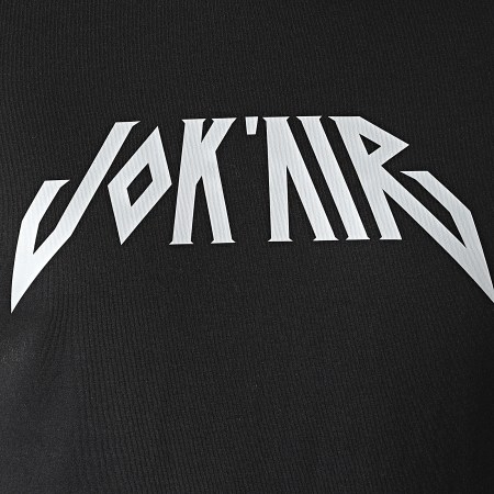 Jok'Air - Maglietta con logo nero e argento