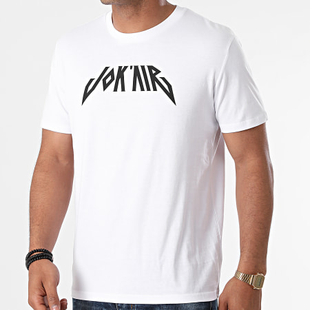 Jok'Air - Tee Shirt Logo Blanc Noir