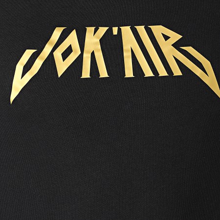 Jok'Air - Felpa con cappuccio con logo nero oro