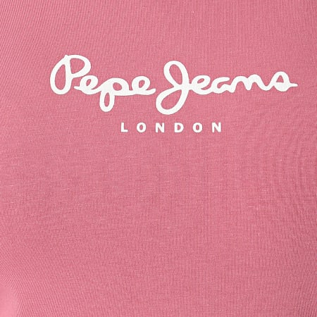 Pepe Jeans - Tee Shirt Femme New Virginia PL502711 Rose Foncé