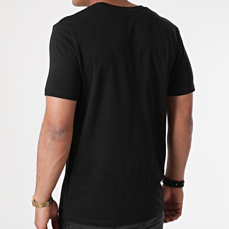 Tisco - Camiseta Narsheshe Negro Rosa Fluo