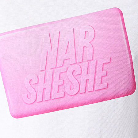 Tisco - Camiseta Narsheshe Blanco Rosa