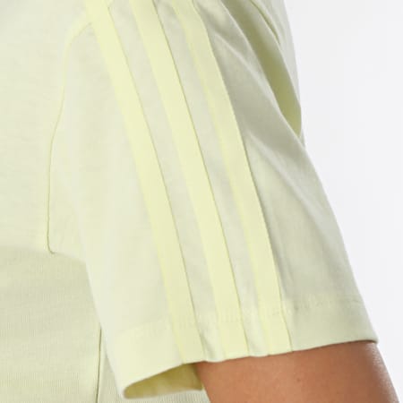 Adidas Originals - Maglietta da tennis a righe da donna Luxe H56452 Giallo chiaro