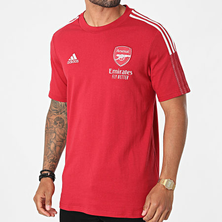 Adidas Sportswear - Tee Shirt A Bandes Arsenal FC GR4173 Rouge