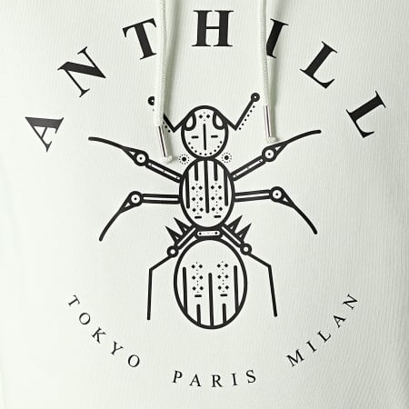 Anthill - Sweat Capuche Logo Vert Pastel