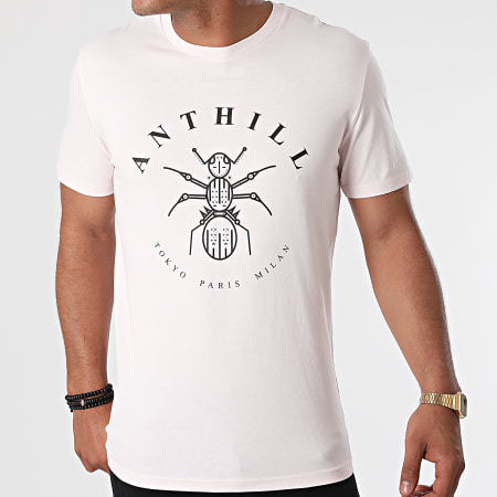 Anthill - Tee Shirt Logo Rose Pastel