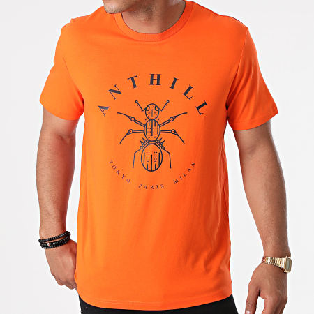 Anthill - Maglietta con logo arancione