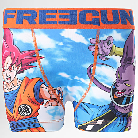 Freegun - Boxer per bambini Sangoku Fight Blu Arancione