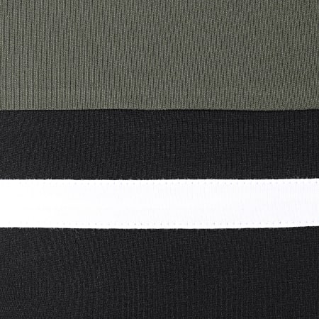 LBO - Tee Shirt Manica lunga Tricolore 1814 Verde Khaki Nero