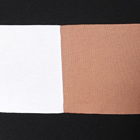 LBO - Tee Shirt Empiècement Bicolore 1816 Noir